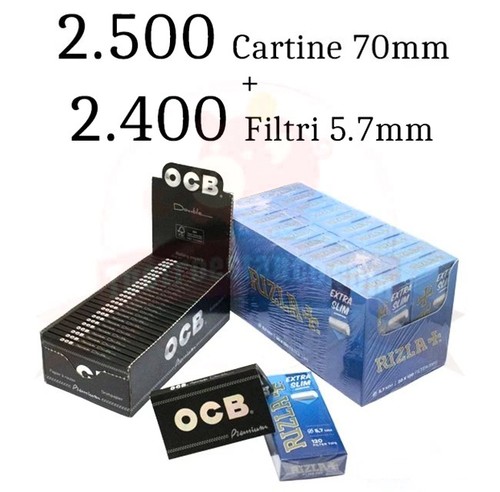 500 papeles ocb doppia 70mm - 2.500,