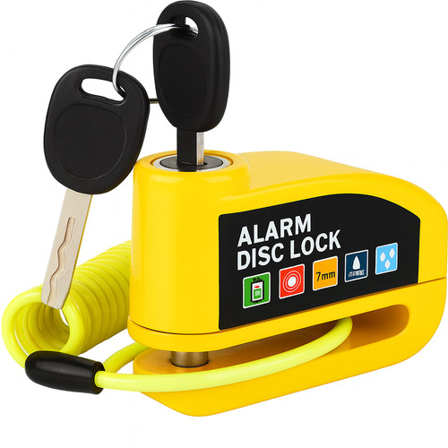 Bloccadisco moto con allarme - con,