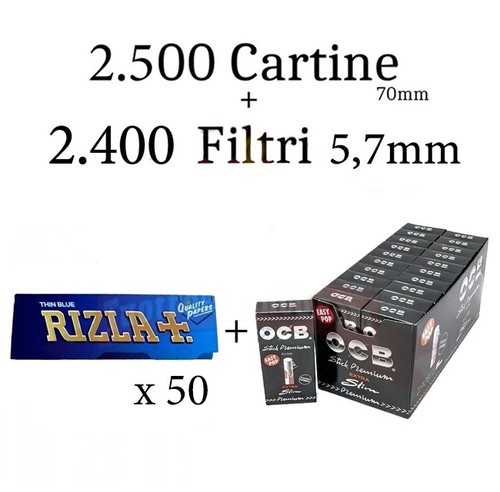 2500 cartine blu thin - 2500,